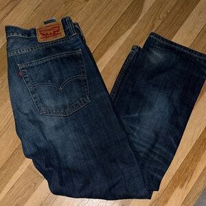 Levi's Men's 513 Dark Indigo Straight Jeans